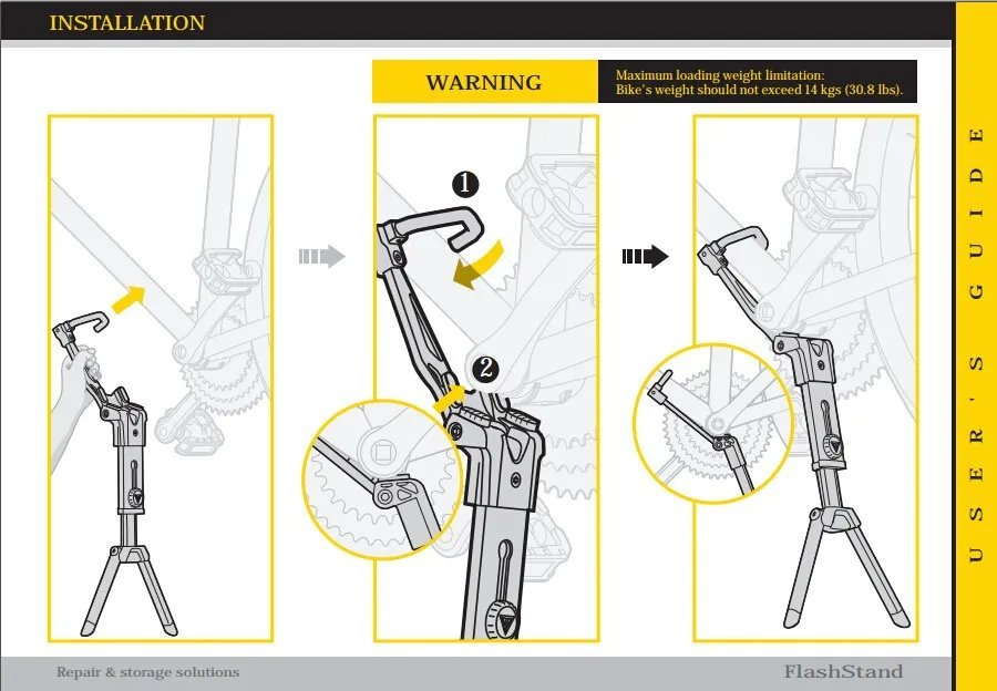Новейшая Портативная подставка Topeak Flashstand Портативная подставка для велосипеда MTB& дорожный ремонтный стенд с сумкой для путешествий