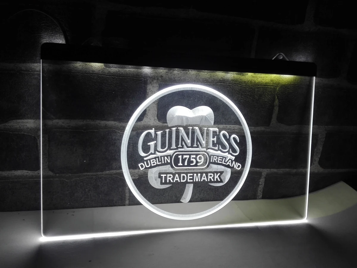 LE111 пиво Guinness Дублин бар светодиодный неоновый светильник знак для домашнего