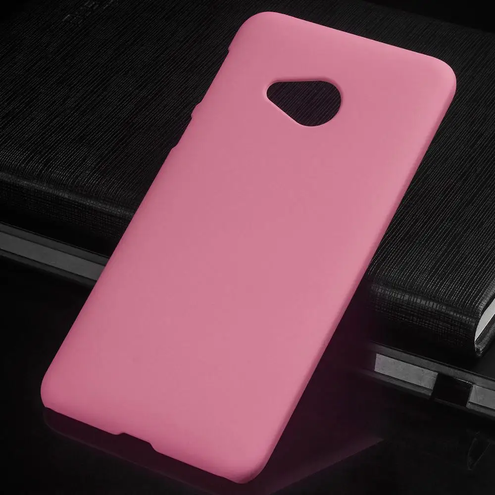 Матовая Пластик Coque 5.2For Htc U Play чехол для Htc U Play Uplay телефона чехол-лента на заднюю панель - Цвет: Pink