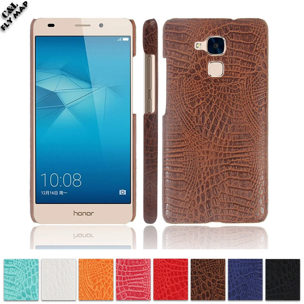 Защитный чехол из крокодиловой кожи для Huawei Honor 5C C5 NEM-L21 NEM-L51 защитный телефона 7 Lite