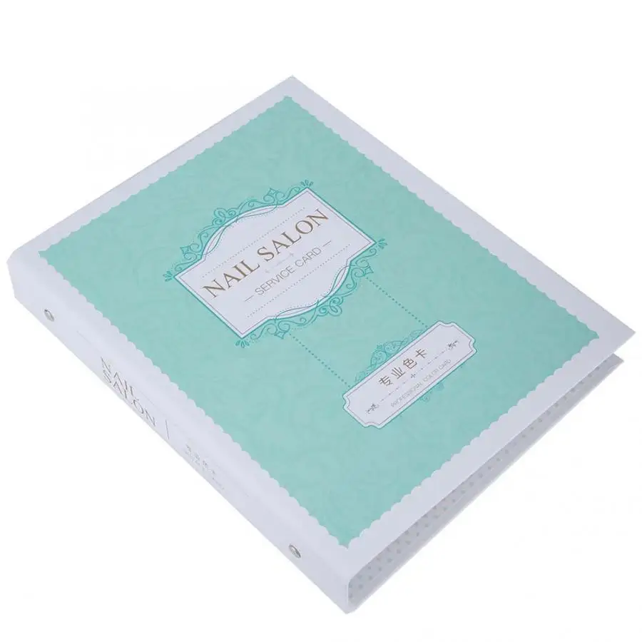 Nail Art Polish Display Chart Book Showing Shelf Template Board b |