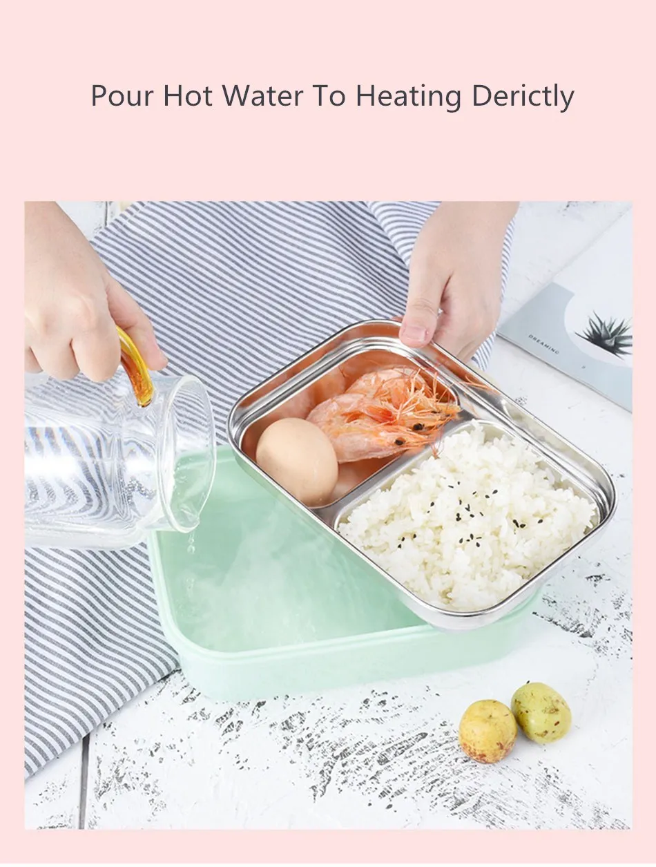 MICCK нержавеющая сталь Ланч-бокс герметичный BPA бесплатно Bento box Теплоизоляционный контейнер для хранения еды для пикника школы офиса