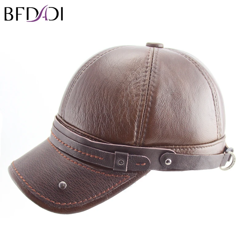 BFDADI 2020 зимняя бейсбольная Кепка из искусственной кожи для мужчин Snapback Осенняя