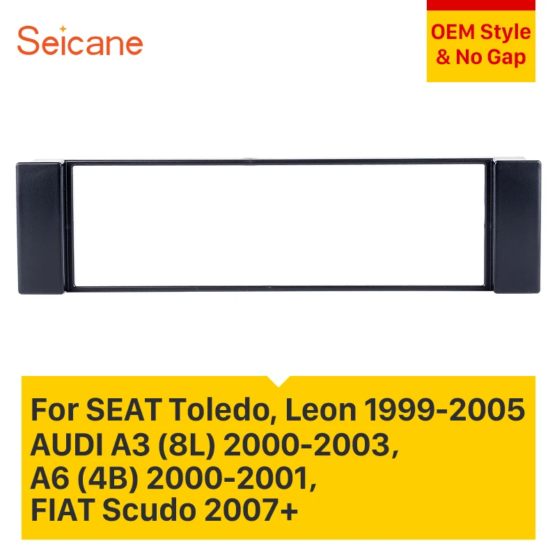 Автомагнитола Seicane 1DIN для AUDI A3 8L 2001 2003 2000 A6 4B Fiat Scudo 2007-1995 Seat Toledo Leo комплект отделки |