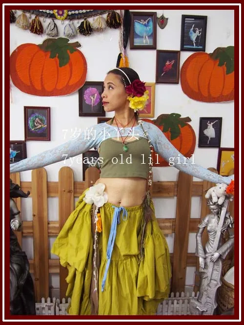 

Lace Belly Dance YOGA Ballet Shrug Long Sleeves Arm Top Short Cover DS13 21