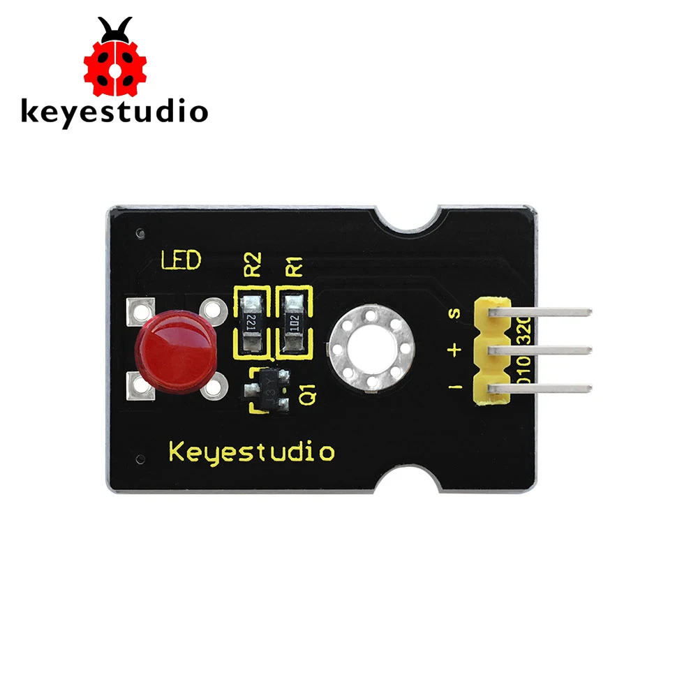 Суперъяркий цветной светодиодный модуль Keyestudio для Arduino (красный)|Аксессуары