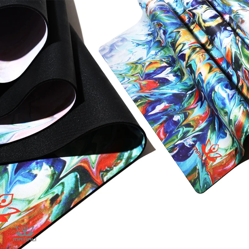 183cm*61cm*5mm New Style Natural Rubber Absorb Sweat Comfortable Suede Fabric Non-Slip Lose Exercise Yoga Mat | Спорт и развлечения