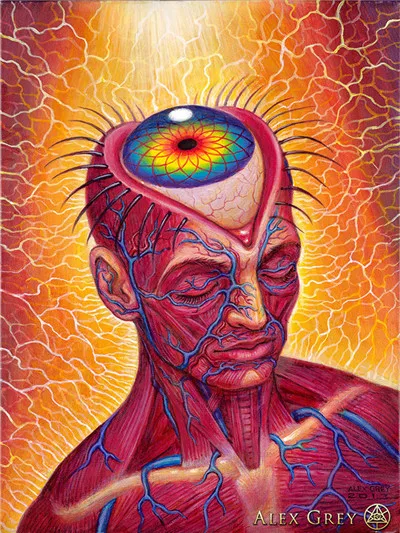 Белый Обои Alex серый Oversoul трипси-психоделический абстрактный плакат шелковая печать Картина Настенная художественная картина домашний декор - Цвет: Белый