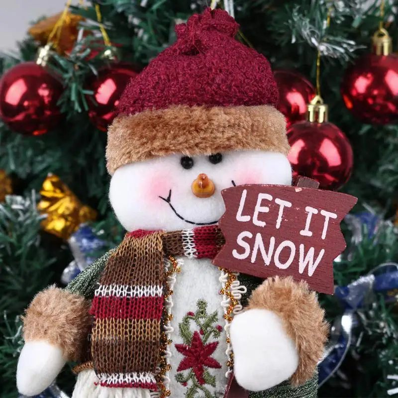 New Fashion Cute Ornament Indoor Christmas Santa Claus Snowman Deer Sitting Decoration | Дом и сад