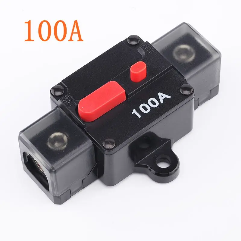 1 шт. 12 В 100A 140A 180A 200A автомобильный Грузовик RV Морская Лодка аудио усилительная схема выключатель ручной сброс защитная оболочка держатель предохранителя - Цвет: Армейский зеленый
