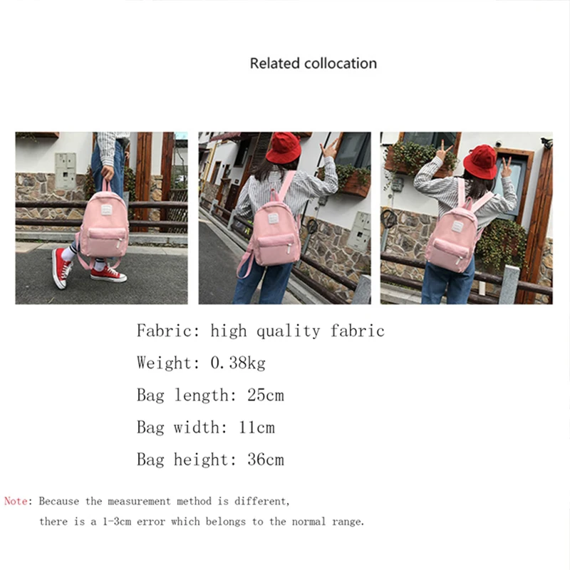 Женская сумка 2019 модный рюкзак для путешествий школьный Повседневная холщовая