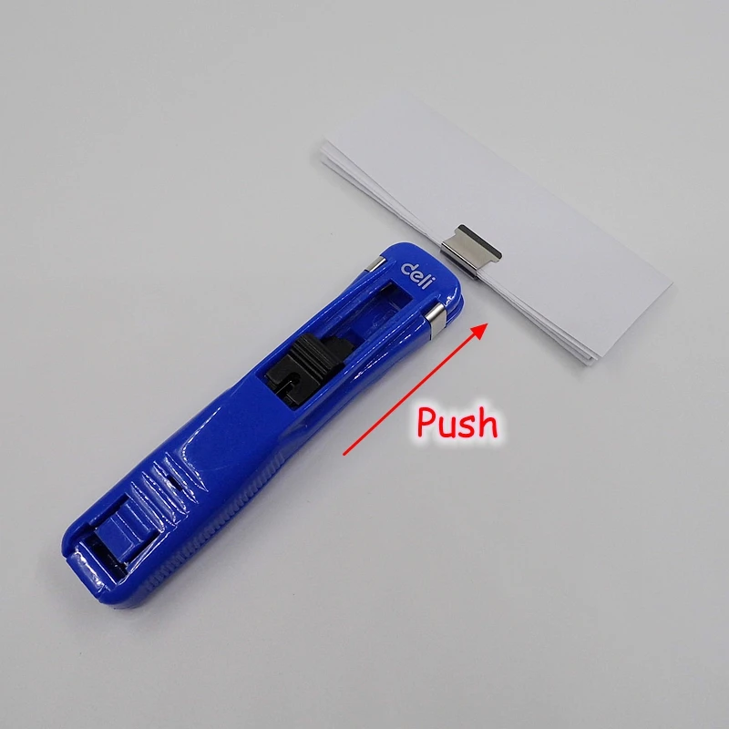 

(4 Set/Lot) Deli Korean Business Mini Metal Paper Clipper School Office Accessories Supplies Stationery Max 40 Page