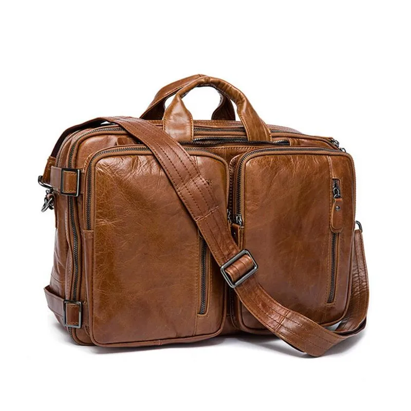 Роскошные мужские сумки из натуральной кожи деловой портфель сумка-тоут