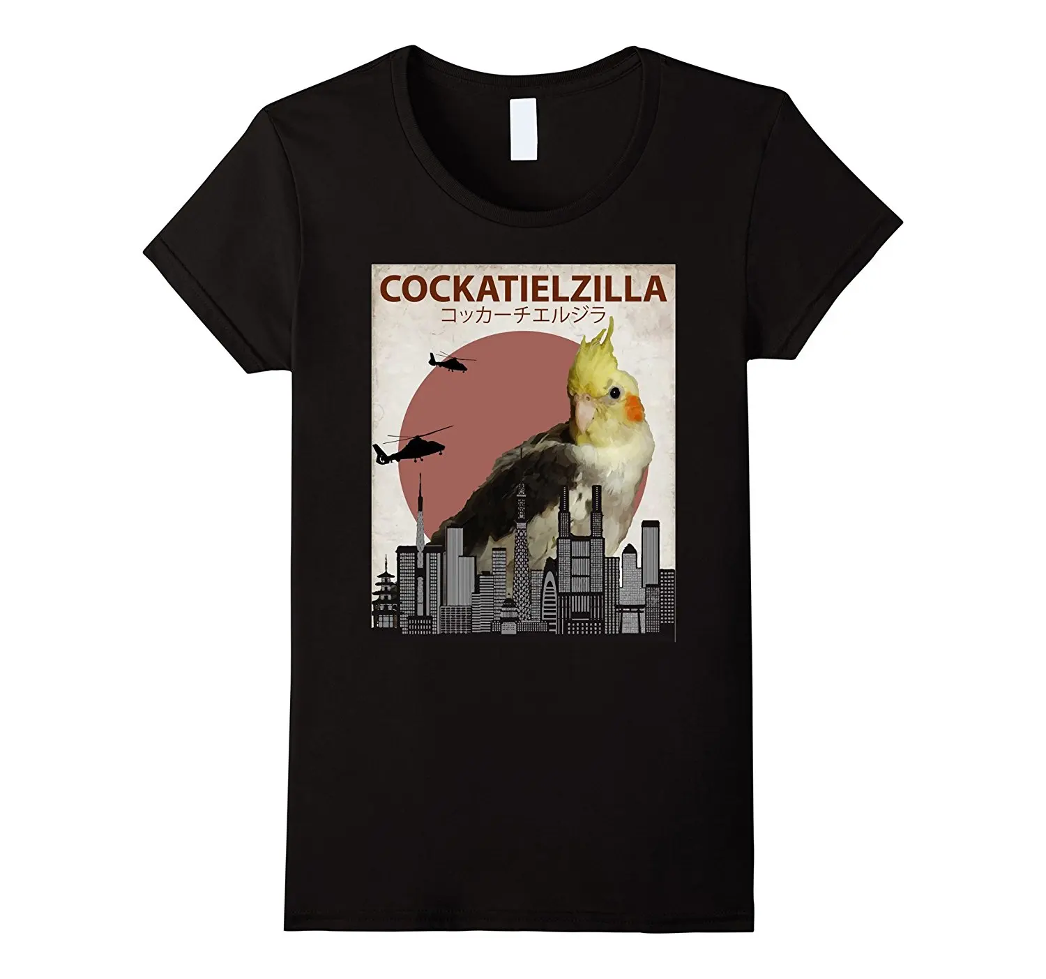 2019 горячая Распродажа Мода 100% хлопок Cockatielzilla | Забавные кокатиел футболка для