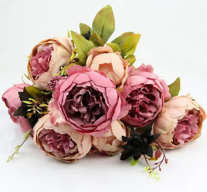 Декоративные цветы европейские Цветы высокого класса искусственные для дома