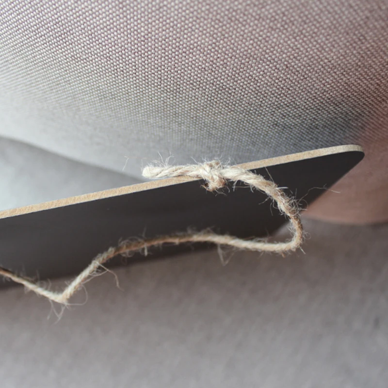 Деревянная мини доска маленькая подвесная меловая для заметок блокнот со шнуром