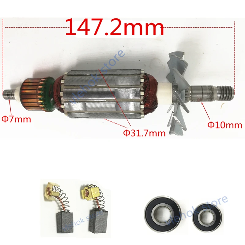 Арматура двигателя ротора переменного тока 220-240 В Замена для MAKITA N1900B 1900B портативный строгальный станок древесины ротор резак
