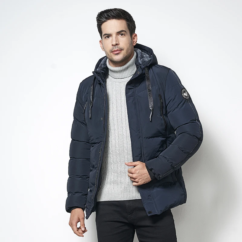 MuLS 5XL Парка мужская 2019 зимняя теплая Толстая хлопковая куртка парки мужские