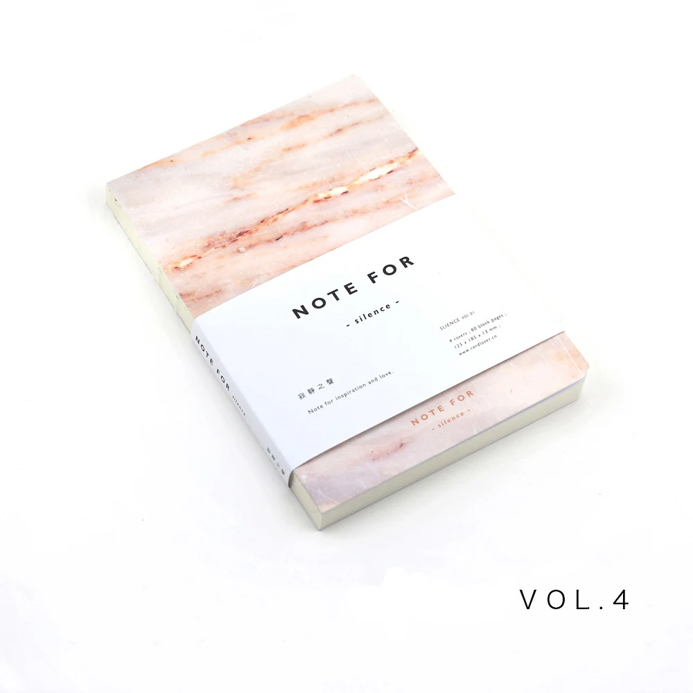 Примечание для Slience новая версия базовый переплет Обычная книга 12,5*18,5 см 80 листов Сделай Сам эскиз дневник план тетрадь пустая бумага - Цвет: 4