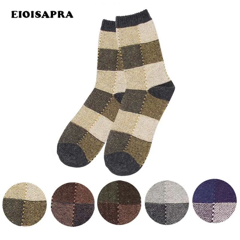 [EIOISAPRA] клетчатые носки для мужчин Япония Harajuku креативный стиль Calcetines Hombre