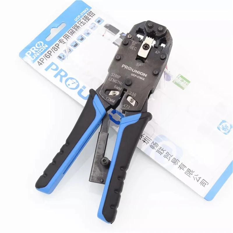 UCP-376TX 3 IN 1 Pro'skit multi-functional Modular Crimper for Network cable 4P/6P/8P Crimping Hand tools Free Shipping ELINK