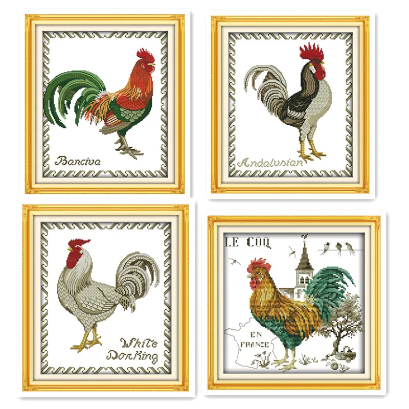 Набор для вышивки крестиком серии Big rooster акция официальная вышивка fortune петуха
