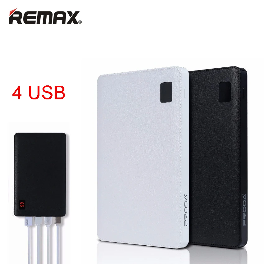 Remax-Proda ноутбук мобильный Банк питания 30000 мАч 4 USB внешний аккумулятор зарядное