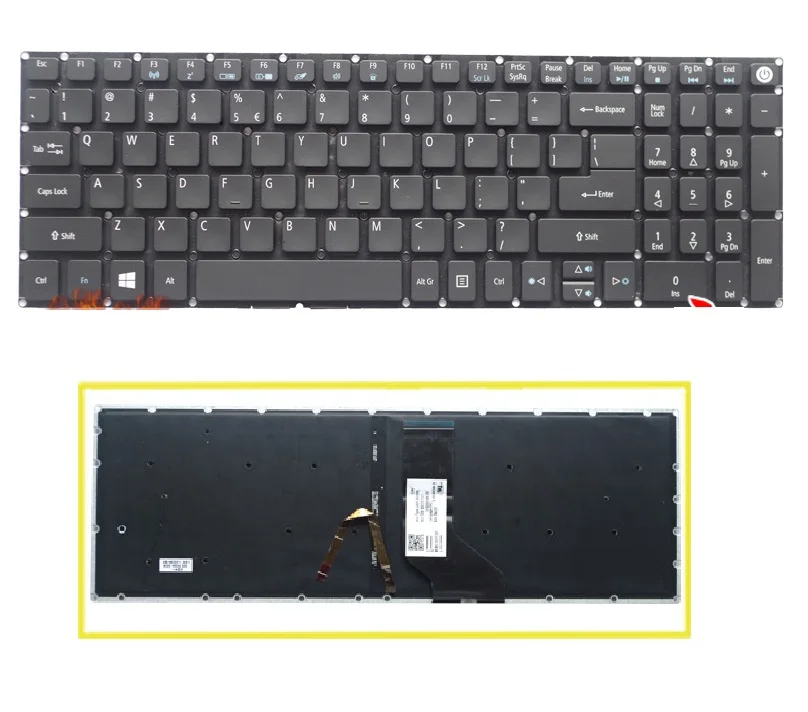 

Новая клавиатура SSEA с подсветкой для Acer E5-522, E5-522G, E5-532, E5-532G, E5-752G, E5-752, E5-773, E5-772G, E5-774, E5-532T, США
