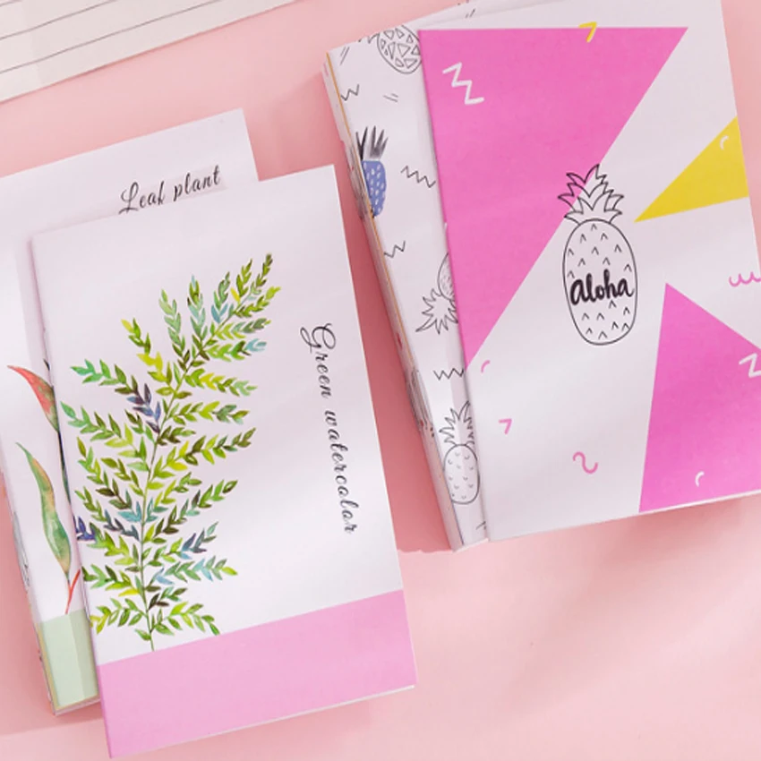 1 книга/лот креативная серия картин блокнот портативный Блокнот Kawaii Мини-блокнот для подарок для детей и студентов 6 Дизайнов 1 шт случайный