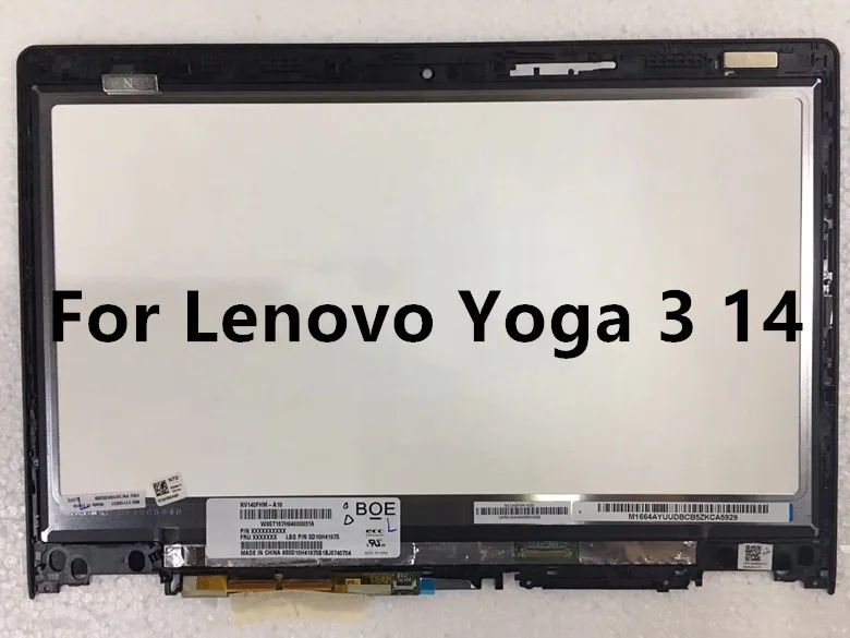 Оригинальный 14 ''для LENOVO YOGA 3 сенсорный экран LP140WF3-SPL2 ЖК-экран в сборе 80JH 80JH0025US