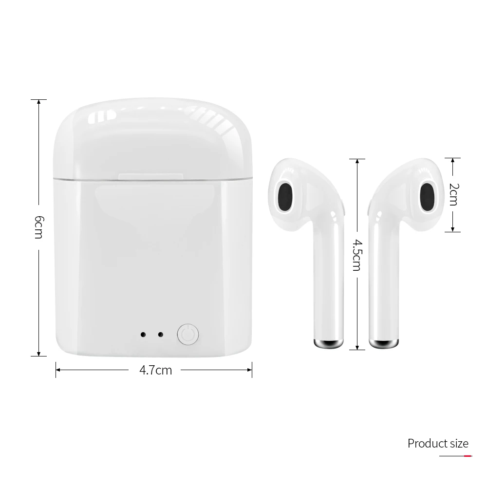 I7s TWS мини беспроводные Bluetooth наушники стерео гарнитура в ухо микрофон для Iphone Xiaomi
