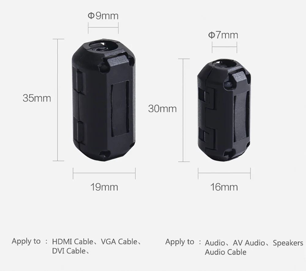 Аудиокабель Vention HDMI VGA DVI магнитная катушка защита от помех магнитный фильтр