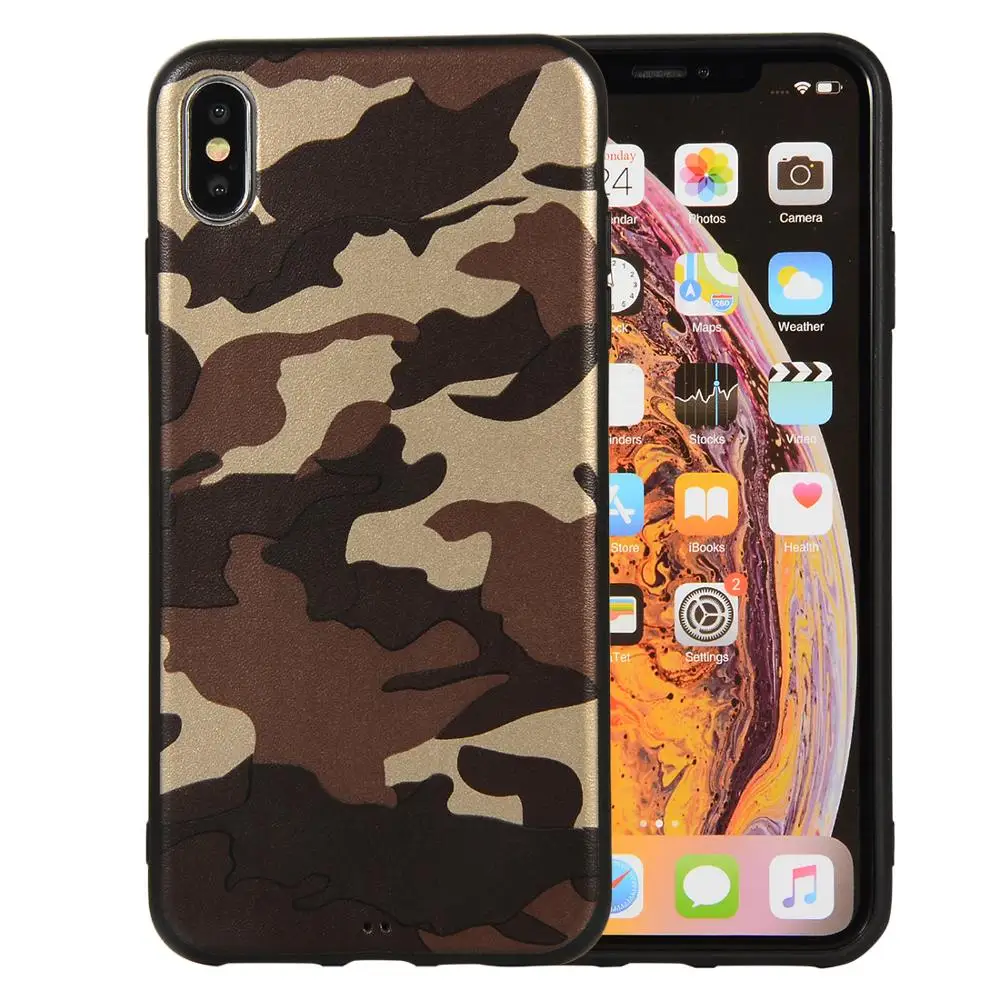 Для iPhone 7 8 PLUS X XR XS MAX силиконовый чехол для телефона Красочный Армейский Камуфляж