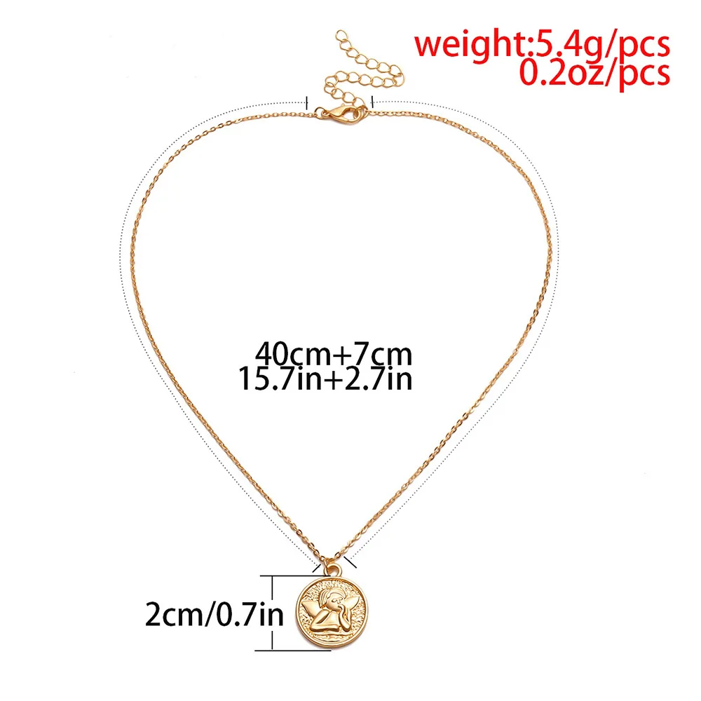 Bls miracle богемные резные ожерелья с подвеской в виде монеты для женщин подарок