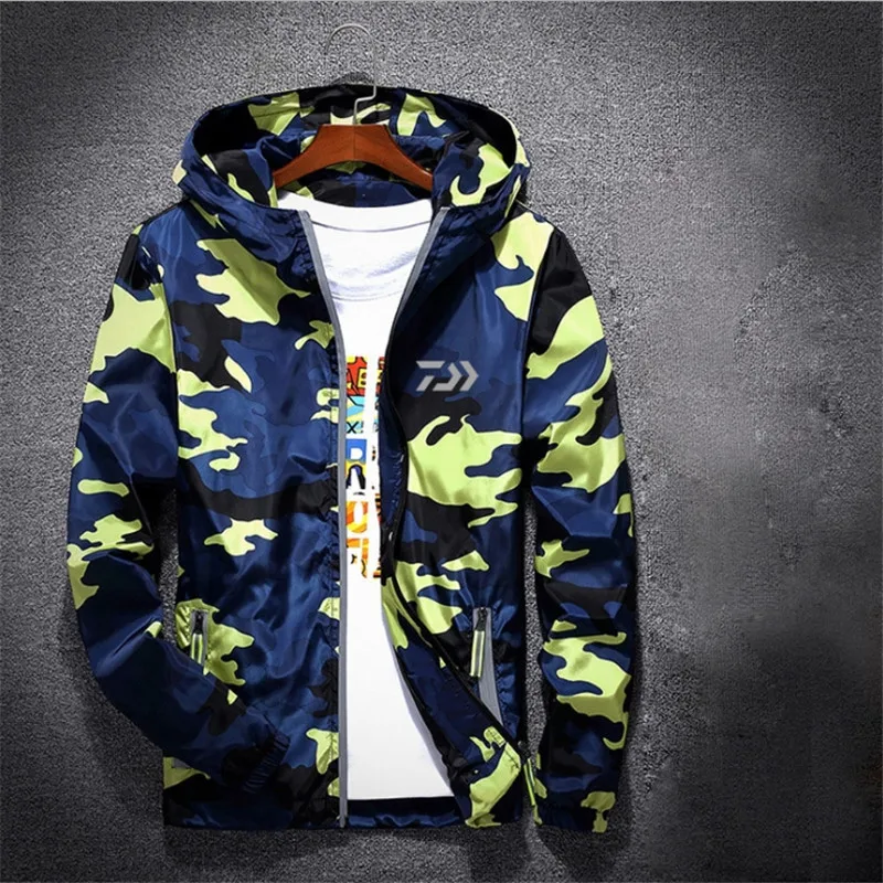 

Summer Spring Male Famale Outdoor Fishing Sunscreen Clothes Quick-Drying Camouflage Jacket Fashion Stylish Jackets Coat
