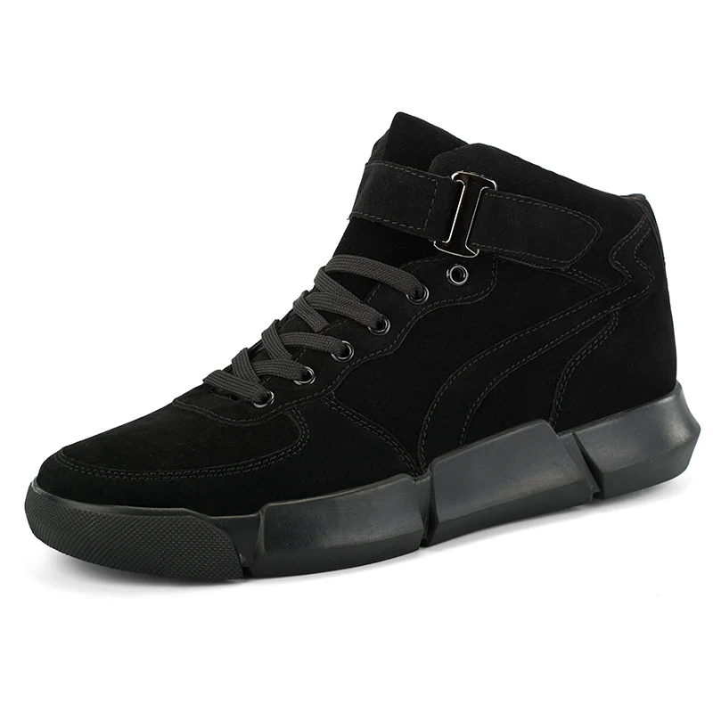Плюшевые высококачественные кроссовки спортивная мужская обувь с мехом удобная