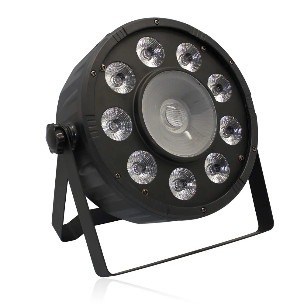 4 шт/RGB 3in1 9X10W светодиодный PAR Светильник + 30W COB прожектор диско светильник s