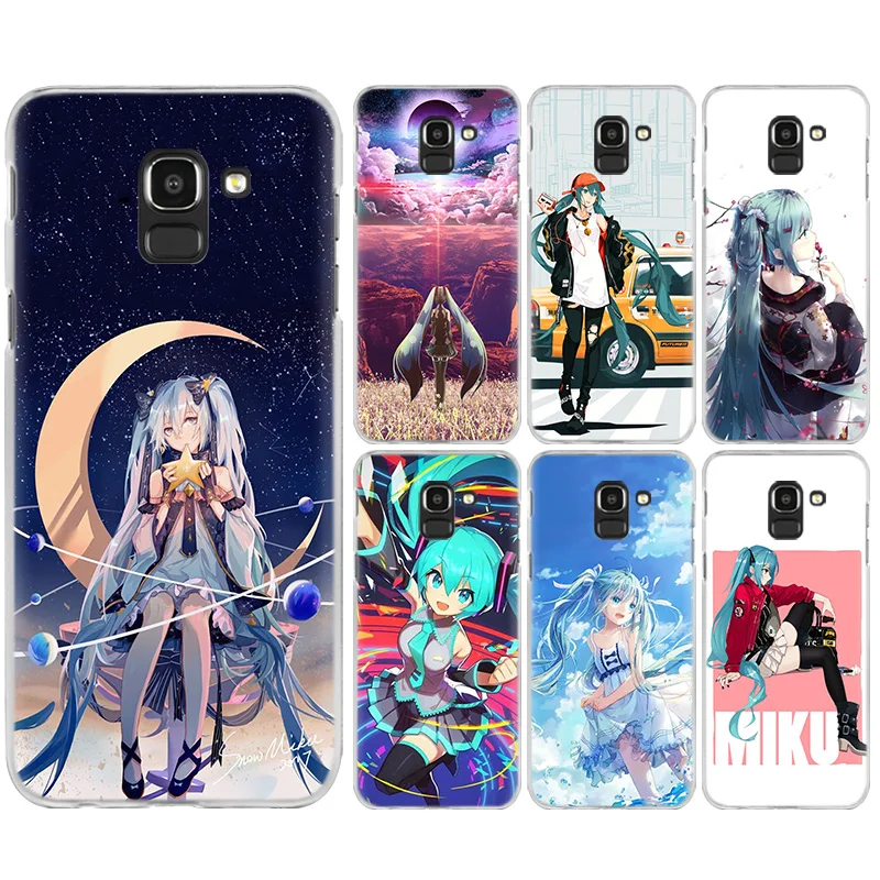 Аниме Хацунэ Мику чехол КРЫШКА ДЛЯ samsung Galaxy A50 A70 A60 A40 A30 A20e A10 A9 A8 A7 A6 A5 J8 J7 J6 J5 J4 Plus Prime