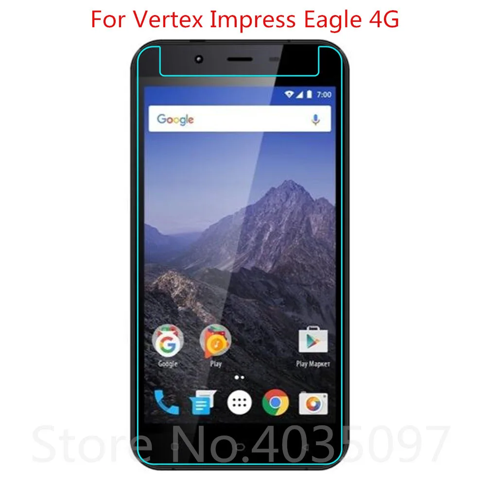 2 шт. закаленное стекло для Vertex Impress Eagle 4G защита экрана 9H 2.5D искусственное |