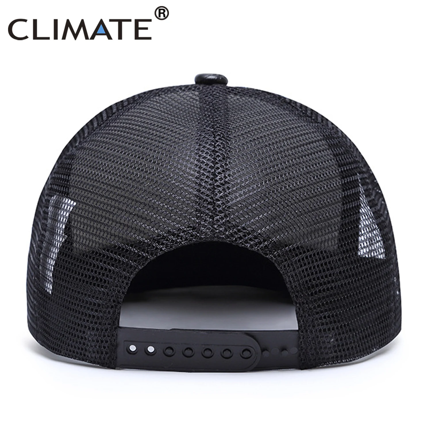 Климатическая мужская Кепка из искусственной кожи крутая Черная кепка в стиле