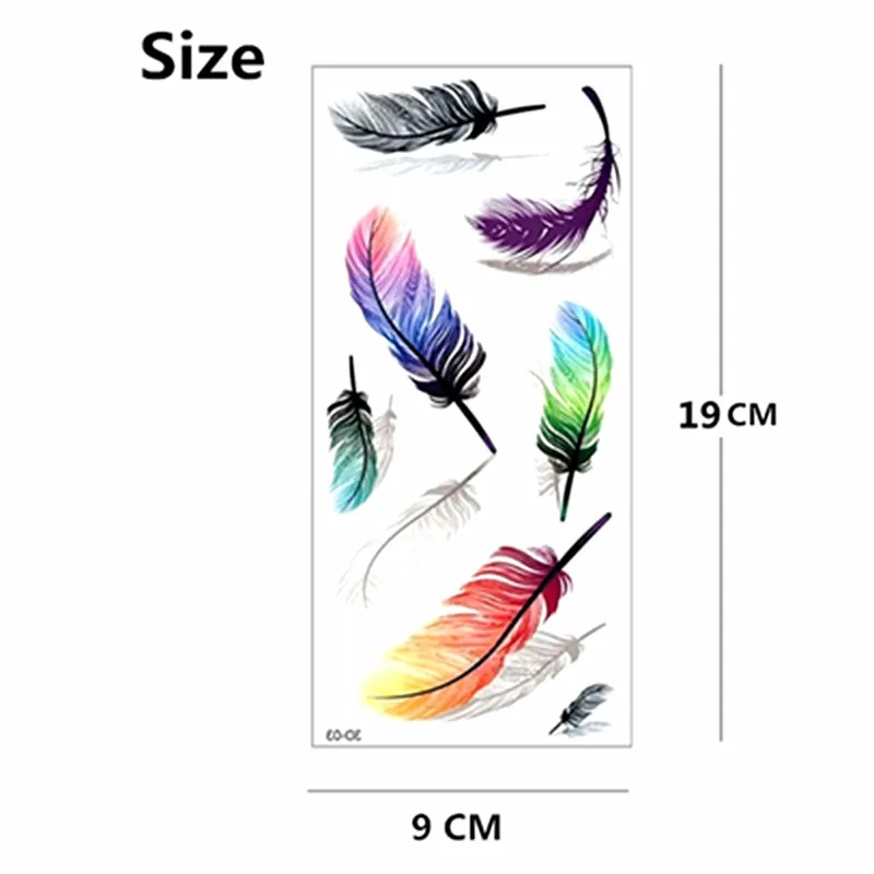 Тату наклейка ангельское перо 19 х9 см|flash tattoo stickers|tattoo stickertatoo styles |