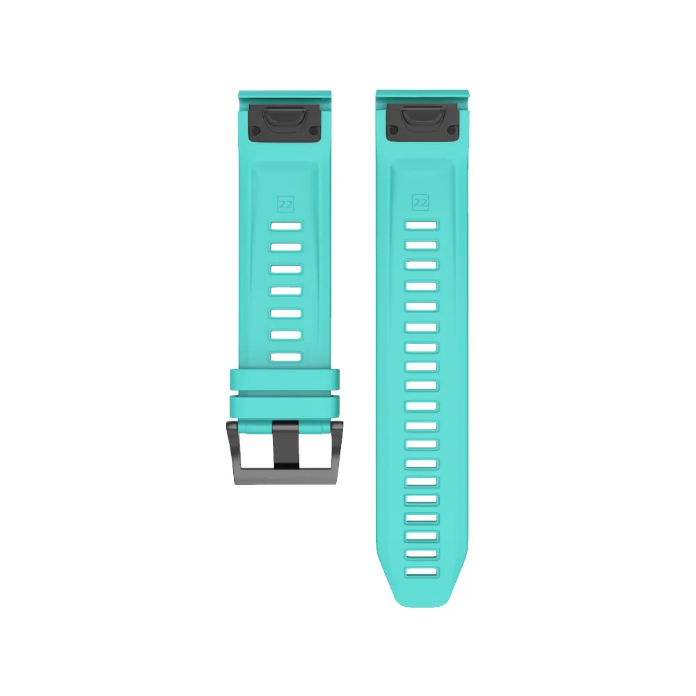 Teal Green 22 мм ремень для Garmin Fenix 5 Plus Смарт-часы ремень силиконовый браслет ремешок для часов браслет для Garmin Fenix 5 Plus - Цвет: Teal Green