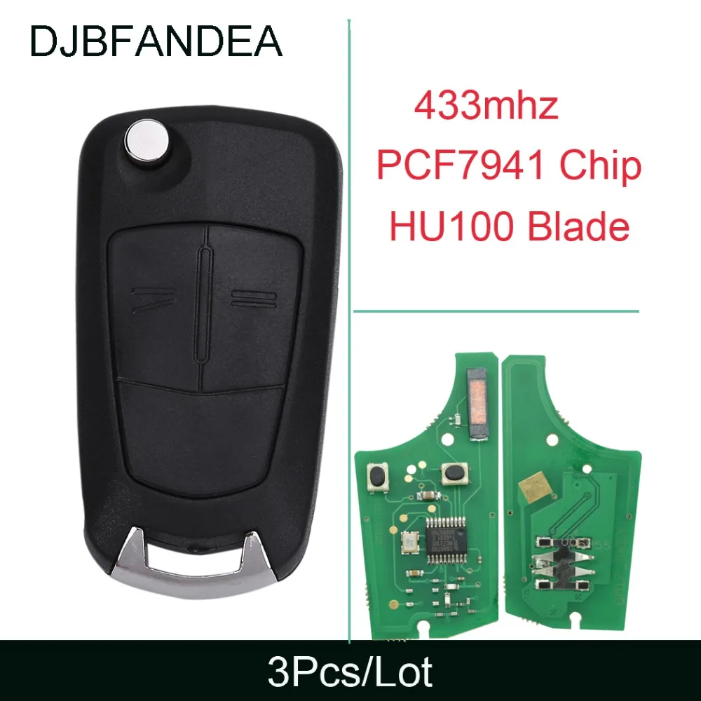 

3Pcs/Lot Remote Key for Opel/Vauxhall Opel Corsa D 2007-2012, Meriva B 2010-2013, for HUF 0113 CE for Delphi G1-AM433TX