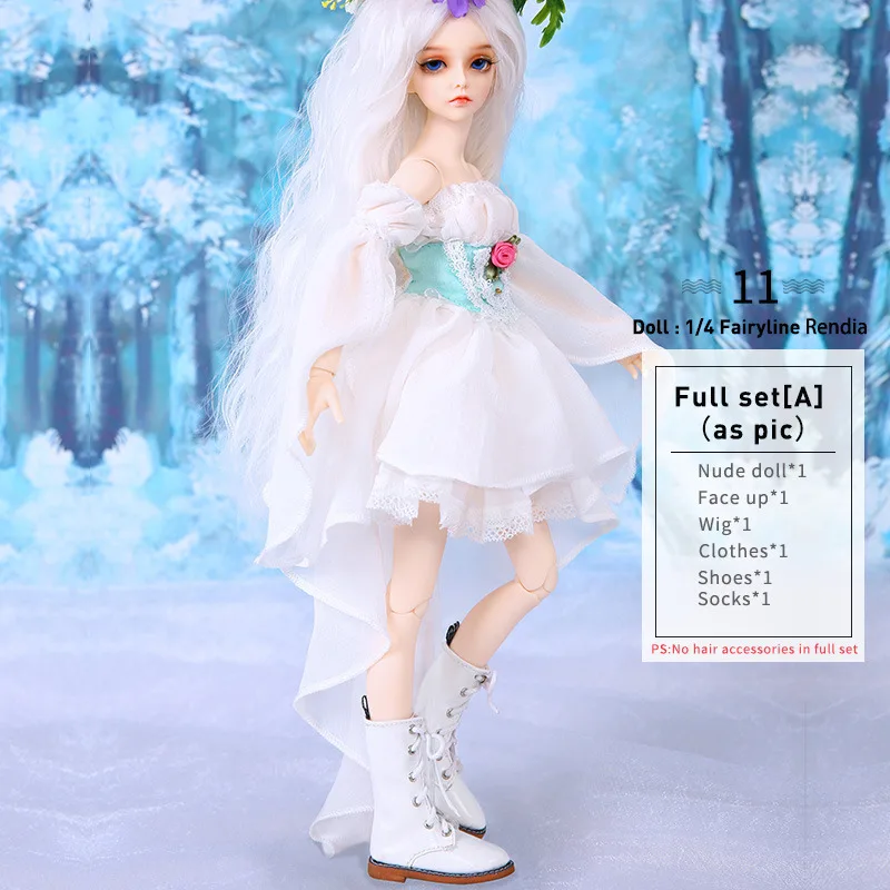 Rendia Fullset A Полный набор сказочных кукол Minifee Chloe Shushu Risse Rendia Rena FL BJD 1/4 милые модные Феи обнаженные игрушки - Цвет: Rendia Fullset A