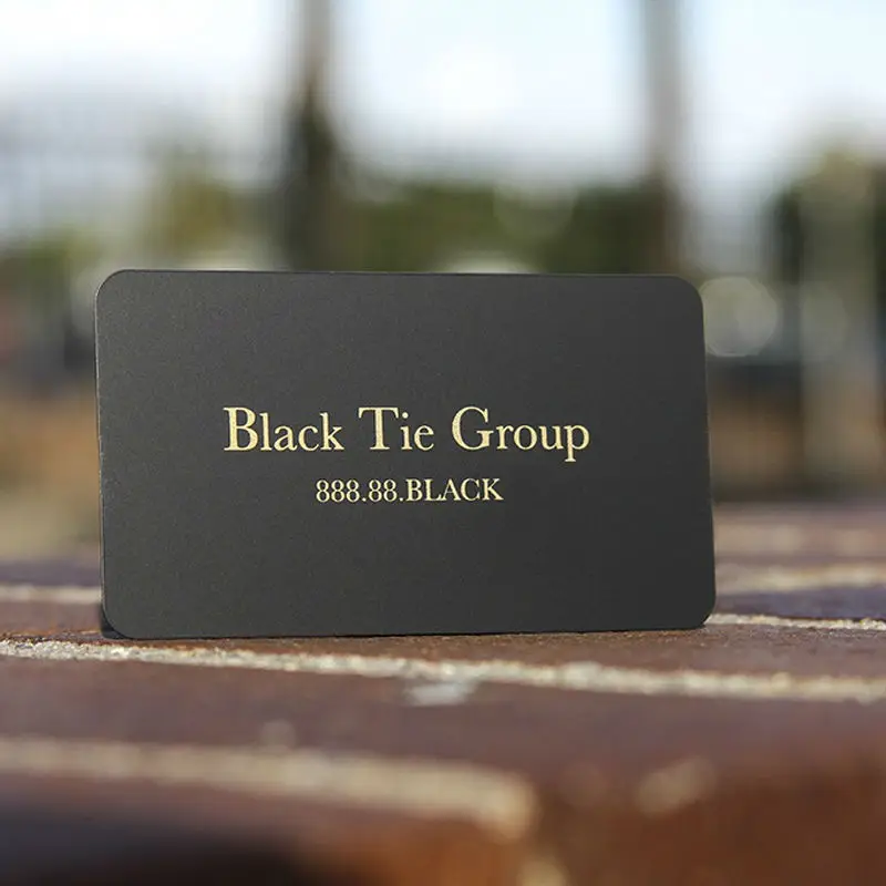 Металлическая черная карточка для членства в недвижимости VIP | Канцтовары офиса и