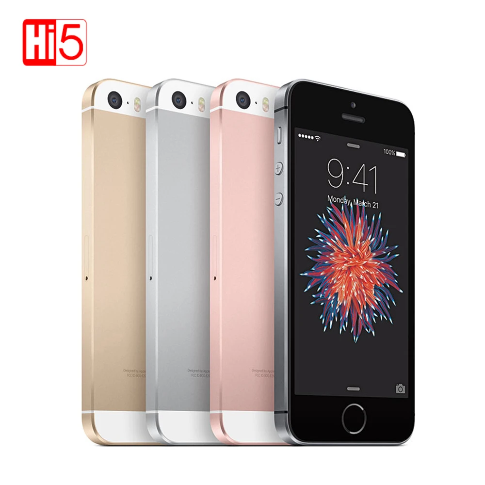 Разблокированный Apple iphone SE двухъядерный A1723/A1662 2 Гб ОЗУ 16 Гб/64 Гб ПЗУ 4," чип A9 iOS LTE Touch ID смартфон дешево