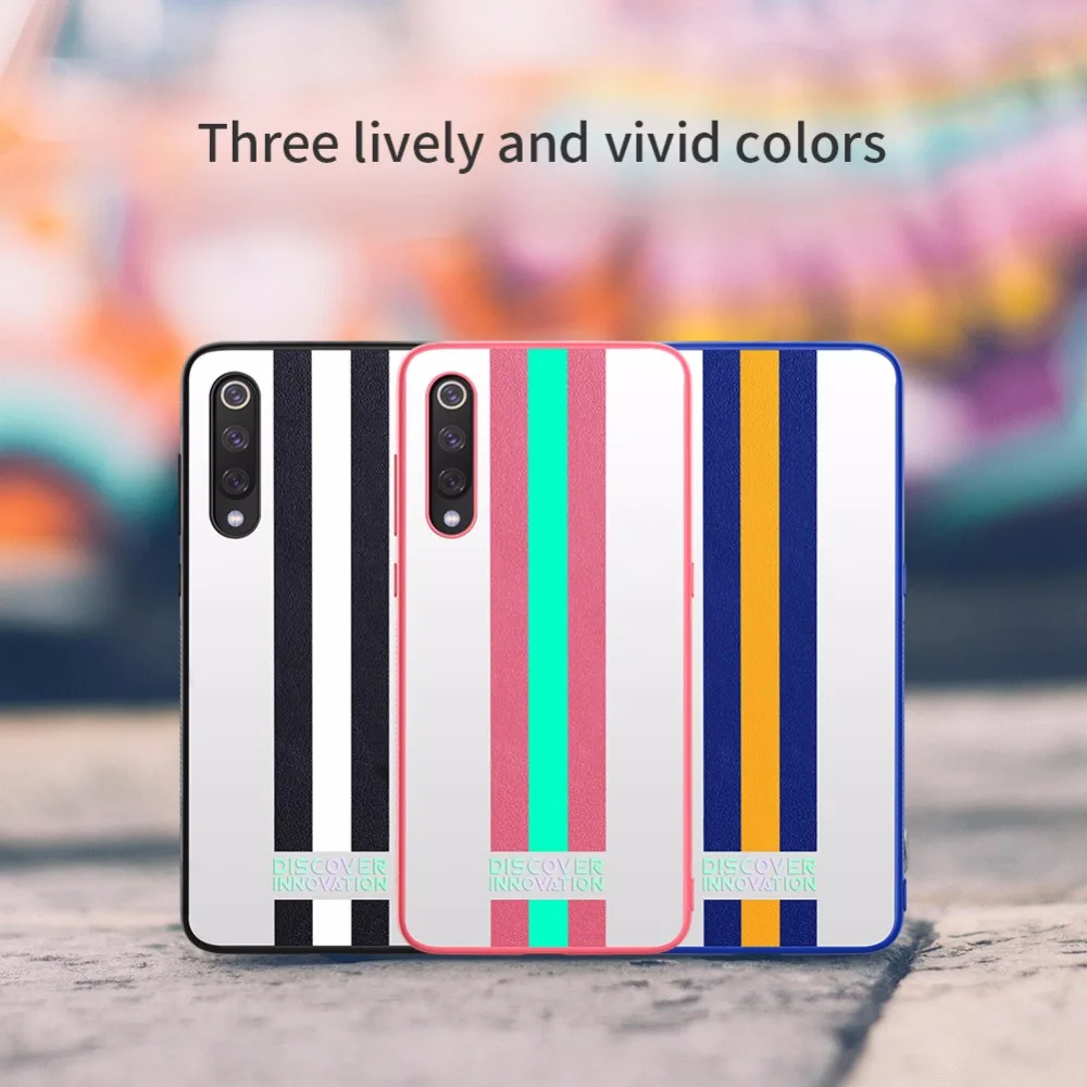 NILLKIN Striped Case For Xiaomi mi9 /mi9 Explore Cover Reflective Water writing durable non-slip Thin and light | Мобильные телефоны