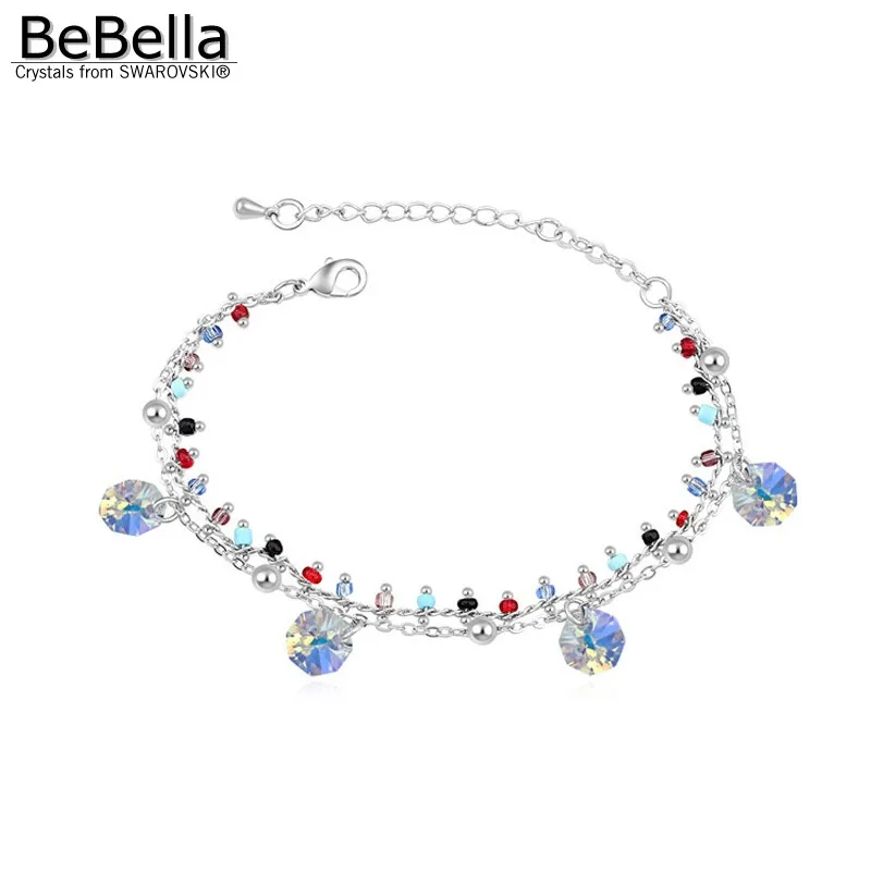 BeBella Кристальный браслет с кристаллами Swarovski модные ювелирные изделия для женщин