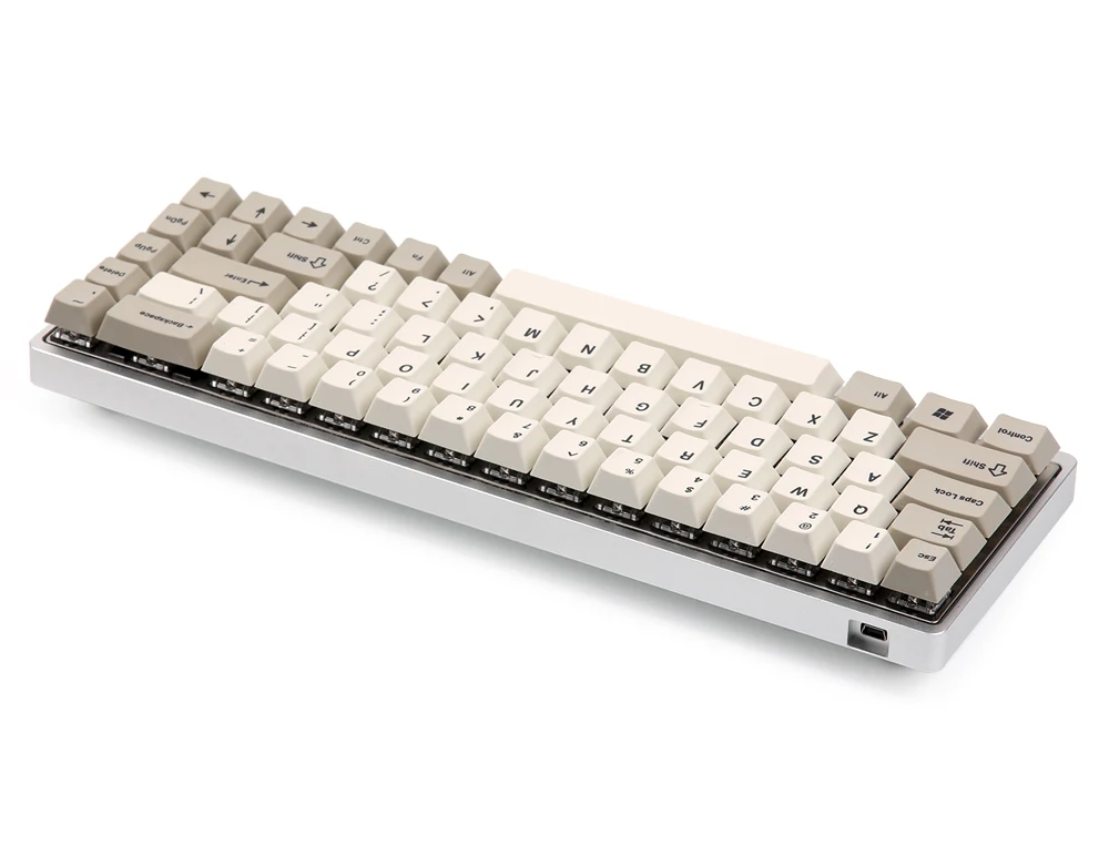 Низкий профиль Tada68 aAluminum Чехол черный/серый/серебристый/шоколадный цвет подходит TADA68 механическая клавиатура