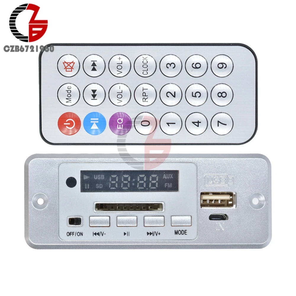 Мини 5 в MP3 декодер плата Bluetooth модуль декодирования вызовов MP3 WAV u-диск и TF карта USB с 2*3 Вт усилитель пульт дистанционного управления